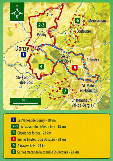 Overzicht fietsroutes