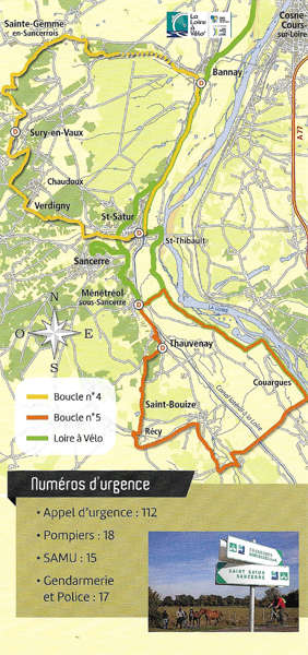 Overzicht fietsroutes