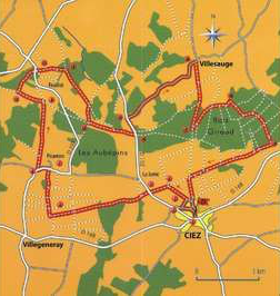 Beeld Wandeling rondom Ciez