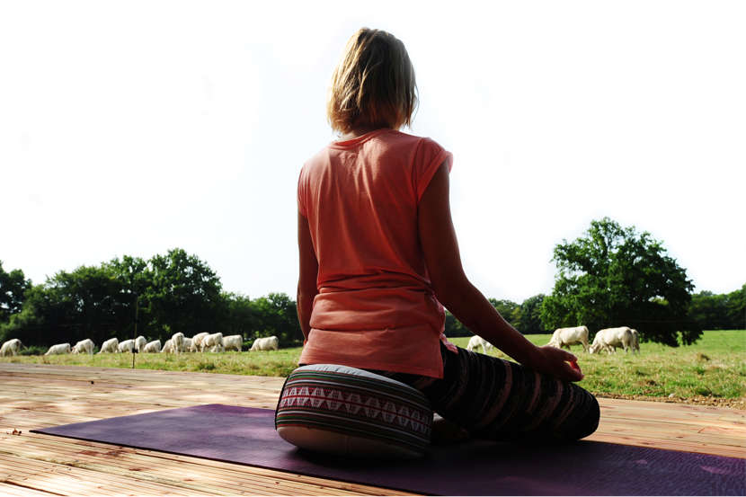 Foto Marleen in Yoga houding